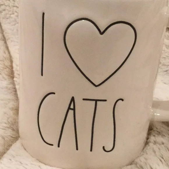 🔥 NWT 🐱 Rae Dunn I LOVE CATS Mug 🐈 Heart ❤️ - Picture 4 of 9